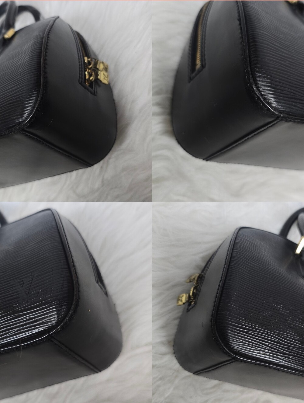 Louis Vuitton Black Epi Leather Dome Satchel with Gold Hardware - Picture 14 of 15